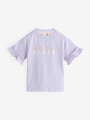Mehrfarbig - Baker by Ted Baker Frill Shoulder 100% Cotton T-Shirts 3 Pack - Bild 2 von 7