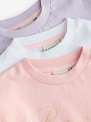 Mehrfarbig - Baker by Ted Baker Frill Shoulder 100% Cotton T-Shirts 3 Pack - Bild 6 von 7