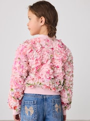 وردي ـ سترة بومبر مبطنة مُزيَّنة بطبعة زهور ثلاثية الأبعاد من By Ted Baker - Image 2 of 10