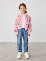 وردي ـ سترة بومبر مبطنة مُزيَّنة بطبعة زهور ثلاثية الأبعاد من By Ted Baker - Image 3 of 10