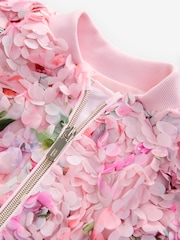 وردي ـ سترة بومبر مبطنة مُزيَّنة بطبعة زهور ثلاثية الأبعاد من By Ted Baker - Image 9 of 10