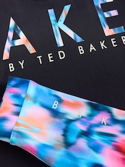 Baker by Ted Baker Navy Tie-Dye Printed T-Shirt & Cycling Shorts Set 2 Piece - Imagen 10 de 10