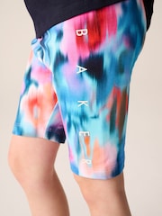Baker by Ted Baker Navy Tie-Dye Printed T-Shirt & Cycling Shorts Set 2 Piece - Imagen 5 de 10