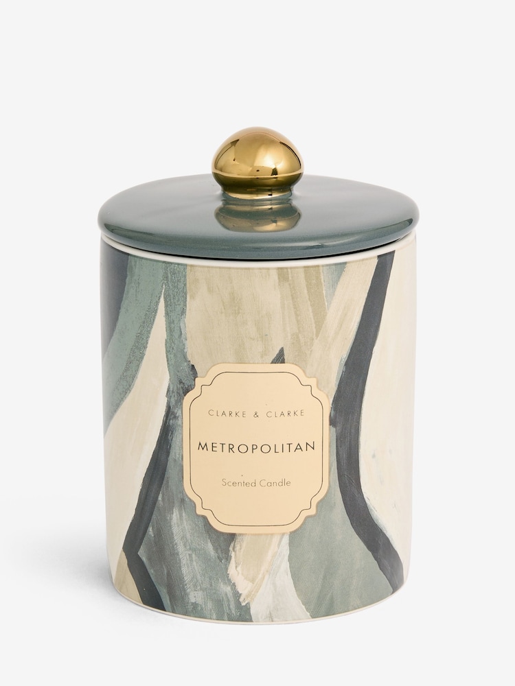 Clarke and Clarke Grey Metropolitan Scented Candle - Image 4 of 4 Clarke and Clarke Grey Metropolitan Scented Candle - Image 4 of 4