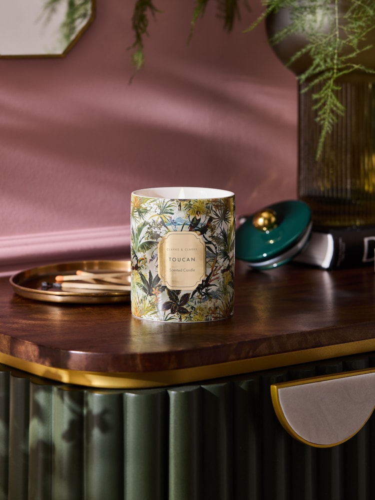 Clarke and Clarke Green Toucan Scented Candle - Image 1 of 3