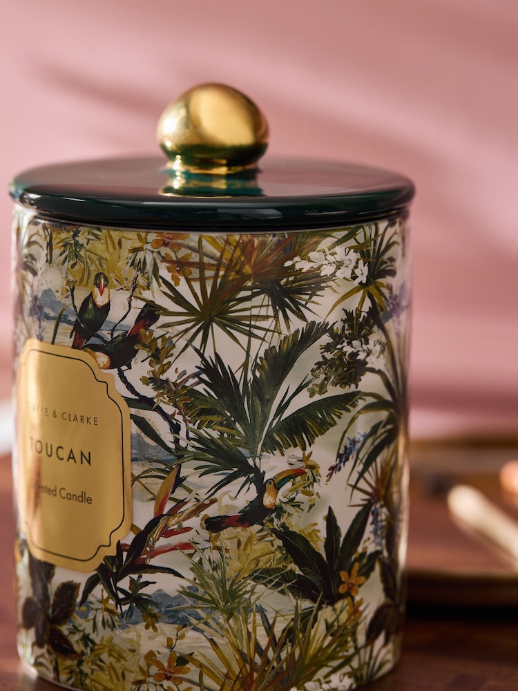 Clarke and Clarke Green Toucan Scented Candle - Image 2 of 3