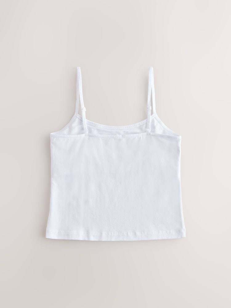 White Cami Vests 1 Pack (9-16yrs) - Image 2 of 4 White Cami Vests 1 Pack (9-16yrs) - Image 2 of 4