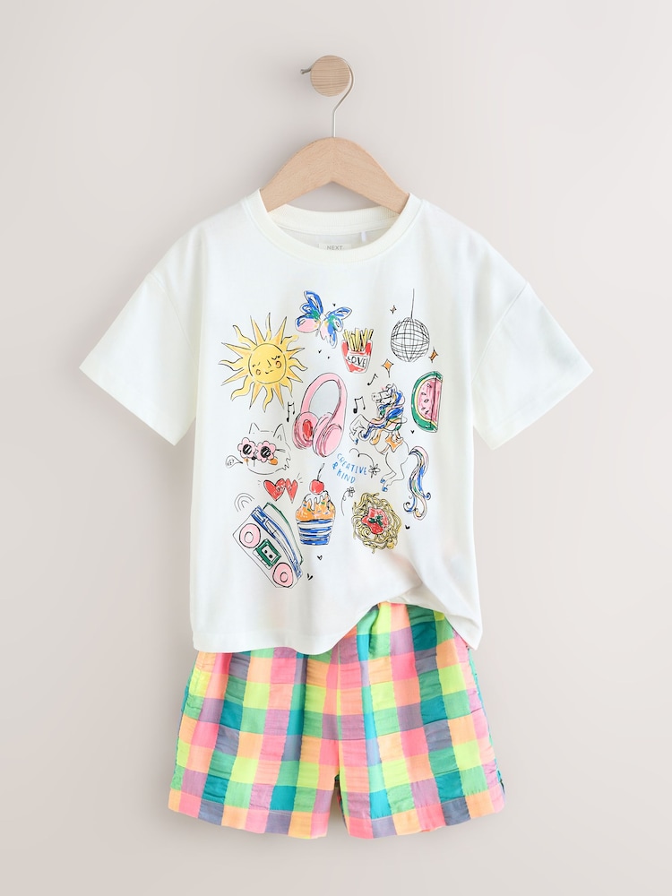 Multi T-Shirt and Short Set (3-16yrs) - Image 6 of 9