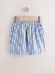 Blue 100% Cotton Stripe Shorts (3-16yrs) - Image 5 of 7