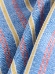 Blue 100% Cotton Stripe Shorts (3-16yrs) - Image 6 of 7