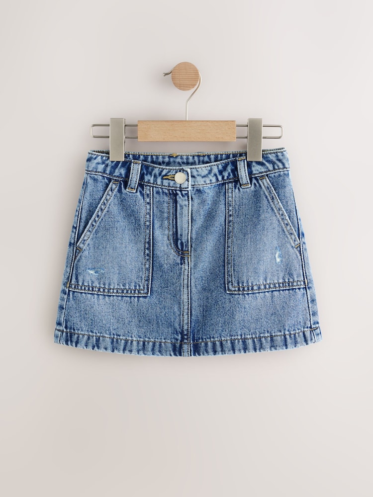Mid Blue Denim Skirt (3-16yrs)