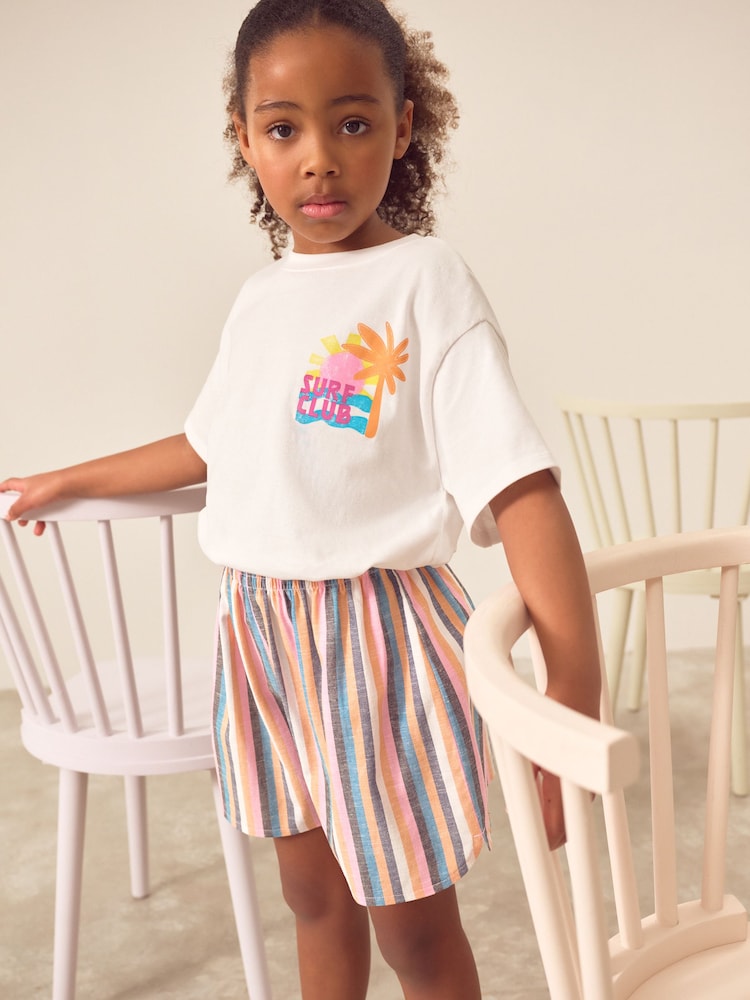Multi Stripe Shorts (3-16yrs) - Image 1 of 8 Multi Stripe Shorts (3-16yrs) - Image 1 of 8