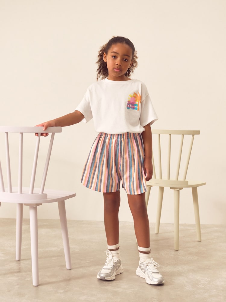 Multi Stripe Shorts (3-16yrs) - Image 2 of 8 Multi Stripe Shorts (3-16yrs) - Image 2 of 8