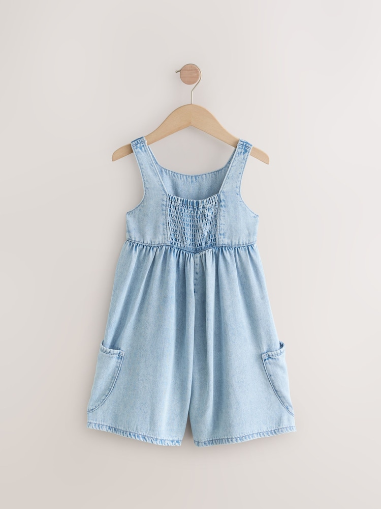 Mid Blue Denim Playsuit (3-16yrs) - Image 2 of 4