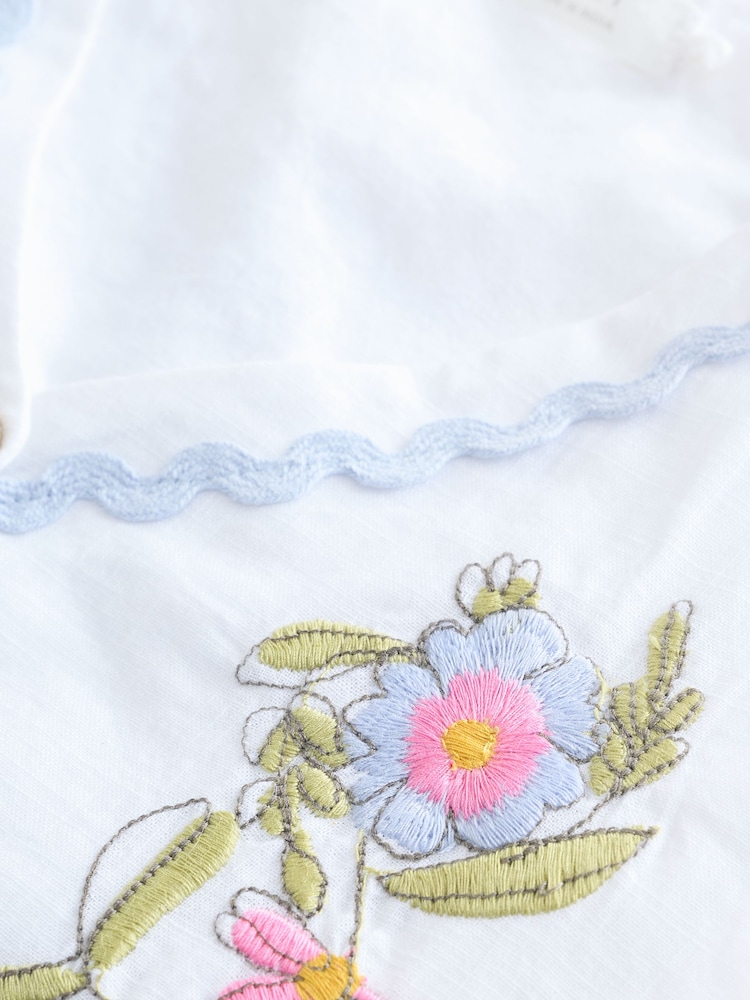 White 100% Cotton Top and Short Set (3-16yrs) - Image 11 of 11
