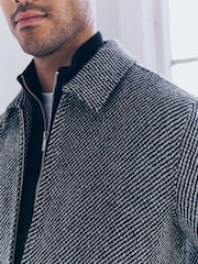 Black/White Textured Shacket - Image 3 of 6