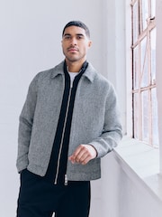 Black/White Textured Shacket - Image 4 of 6