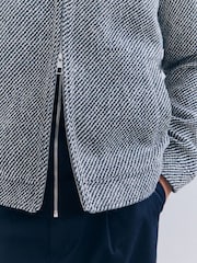 Black/White Textured Shacket - Image 5 of 6