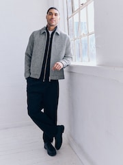 Black/White Textured Shacket - Image 6 of 6