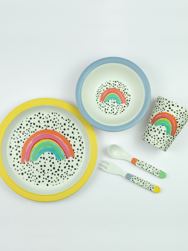 Eleanor Bowmer White Kids Melamine Dinner Set - Image 1 of 2