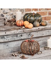 Lights4fun Outdoor Rattan LED Pumpkin - Image 3 of 3