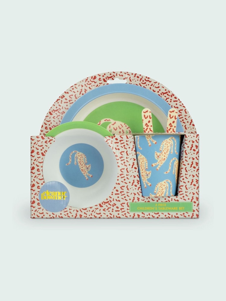 Eleanor Bowmer Blue Kids Melamine Dinner Set - Image 2 of 2