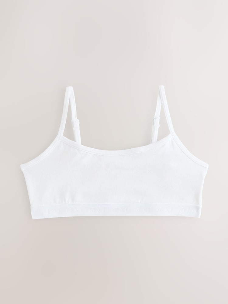 White Strappy Crop Tops 3 Pack (5-16yrs) - Image 5 of 6