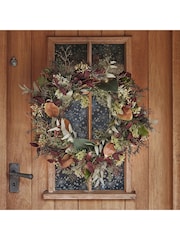 Lights4fun 60cm Pre Lit Autumn And Christmas Wreath - Image 2 of 3
