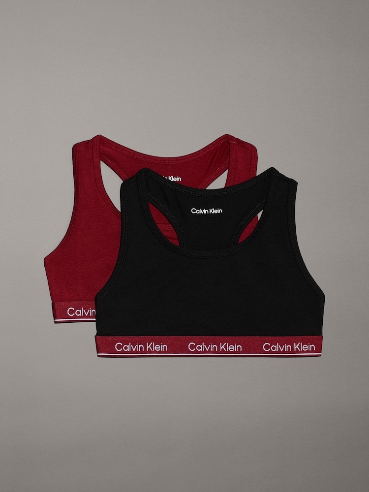Calvin Klein Modern Cotton Bralettes 2 Pack - Image 1 of 2 Calvin Klein Modern Cotton Bralettes 2 Pack - Image 1 of 2