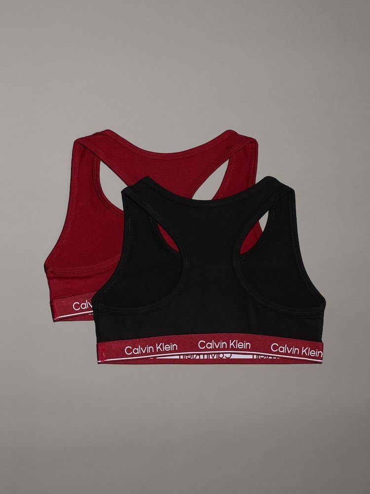 Calvin Klein Modern Cotton Bralettes 2 Pack - Image 2 of 2 Calvin Klein Modern Cotton Bralettes 2 Pack - Image 2 of 2