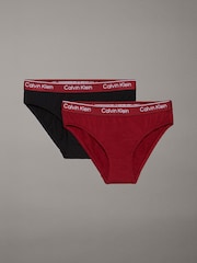 Calvin Klein Black Modern Cotton Bikinis 2 Pack - Image 1 of 2