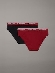 Calvin Klein Black Modern Cotton Bikinis 2 Pack - Image 2 of 2