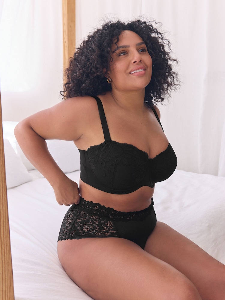 Black F-K Ultimate Support Lace Multiway Bra - Image 2 of 8