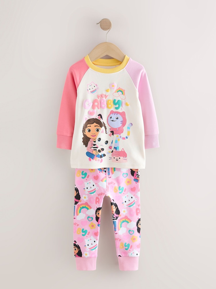 Rose - 100% Pyjama Snuggle à manches longues en coton Gabbys Dollhouse Pack ( mths- yrs) 1 98 - Image 5 of 8