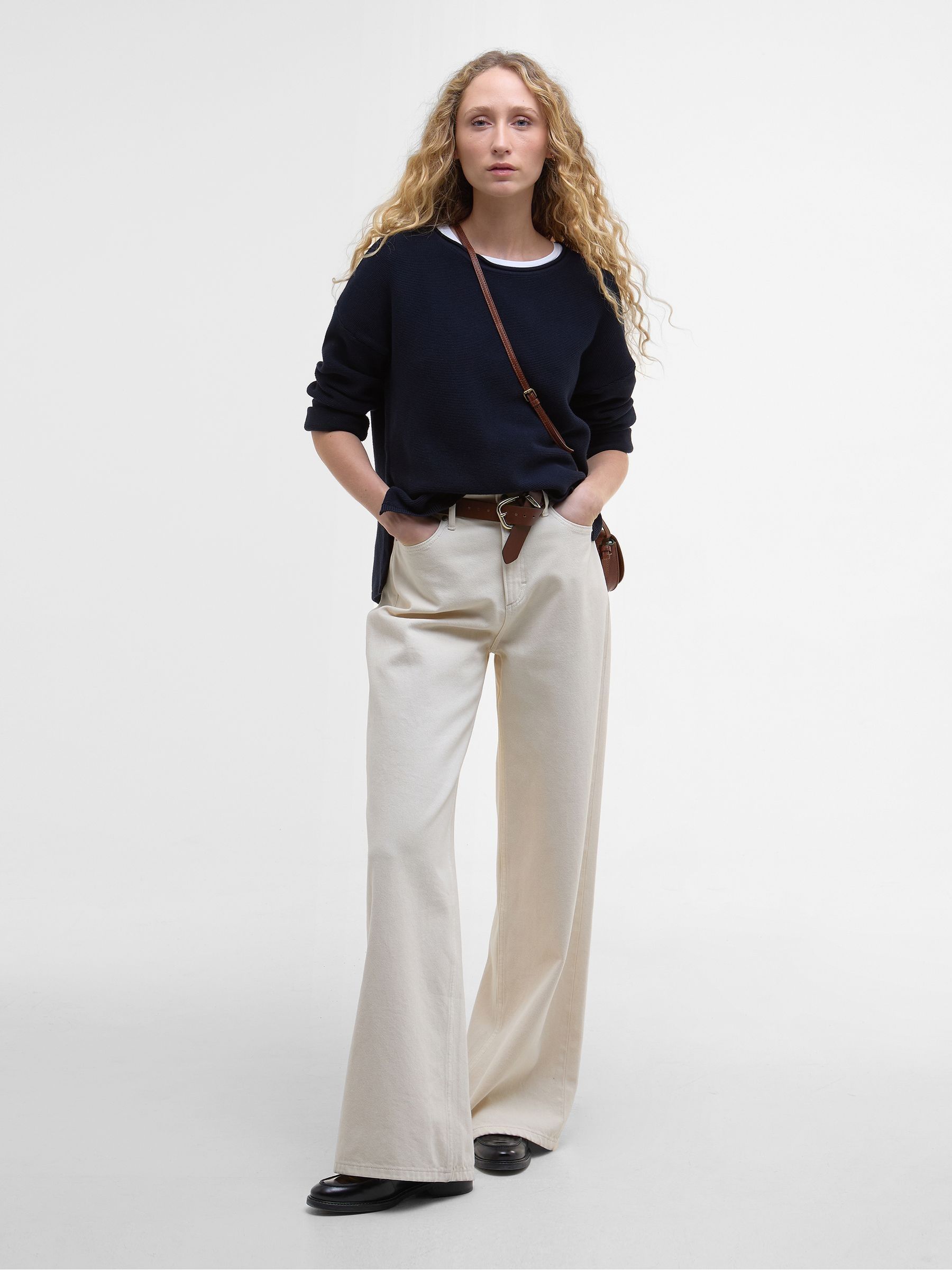 Sweat Femme NEXT Bleu Marine à Paillettes Pain D'épices - Taille UK 10, Occasion Très Bon état