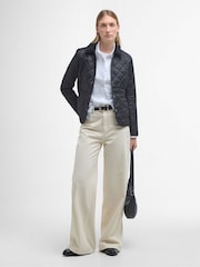 Barbour® Black Deveron Diamond Quilt Lightweight Jacket - Image 6 of 7