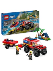 Lego 4x4 Fire Truck with Rescue Boat 60412 - Image 1 of 8