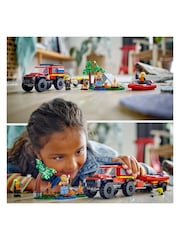 Lego 4x4 Fire Truck with Rescue Boat 60412 - Image 3 of 8