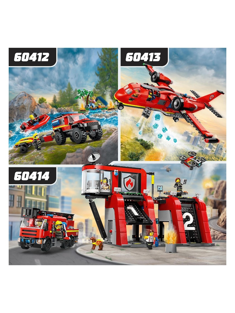 Lego 4x4 Fire Truck with Rescue Boat 60412 - Image 7 of 8