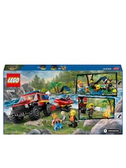 Lego 4x4 Fire Truck with Rescue Boat 60412 - Image 8 of 8