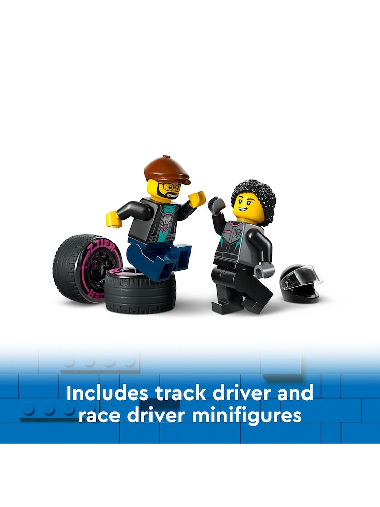 LEGO Race Car and Car Carrier Truck 60406 - Image 6 of 8