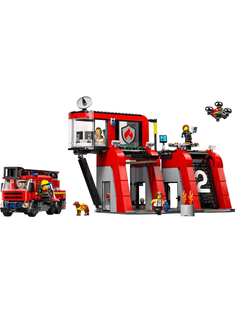 Lego Fire Station with Fire Truck 60414 - Image 2 of 8