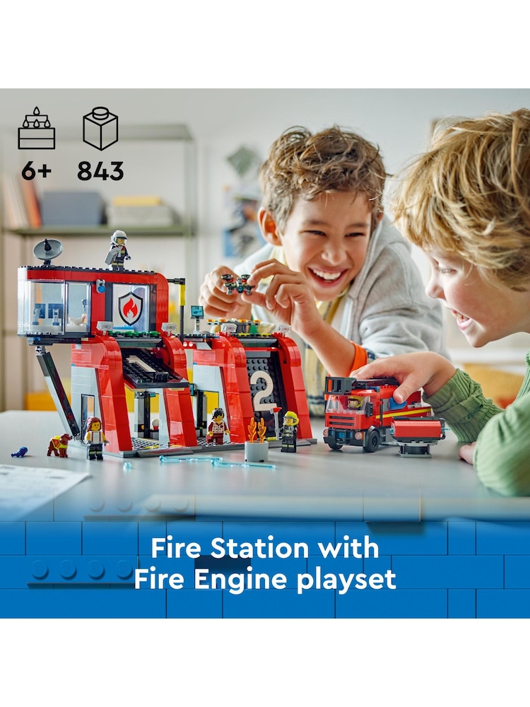 Lego Fire Station with Fire Truck 60414 - Image 8 of 8
