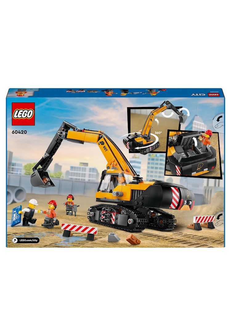Lego Yellow Construction Excavator 60420 - Image 9 of 9