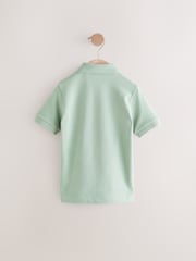 Green Cath Kidston All-Over-Embroidered Short Sleeve Polo Shirt (3mths-7yrs) - Image 7 of 9