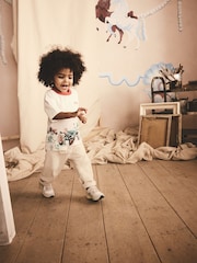 White Cath Kidston 100% Cotton Graphic Short Sleeve T-Shirt (3mths-7yrs) - Image 1 of 4