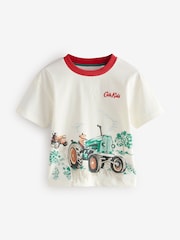 White Cath Kidston 100% Cotton Graphic Short Sleeve T-Shirt (3mths-7yrs) - Image 3 of 4