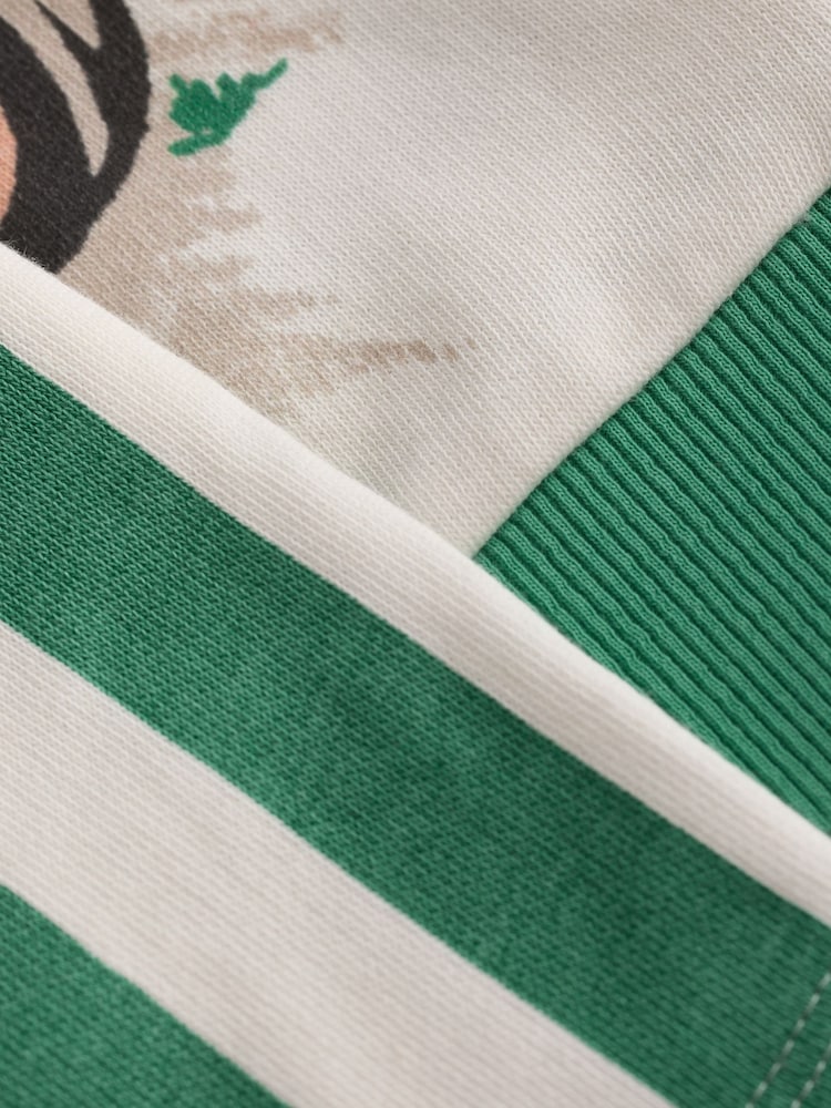 Green/White Cath Kidston Long Sleeve Sweatshirt & Stripe Shorts Set (3mths-7yrs) - Image 10 of 11