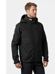 Helly Hansen Waterproof Crew Hooded Midlayer Sailing Black Jacket 2.0 - Image 1 of 4