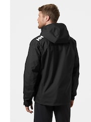 Helly Hansen Waterproof Crew Hooded Midlayer Sailing Black Jacket 2.0 - Image 2 of 4